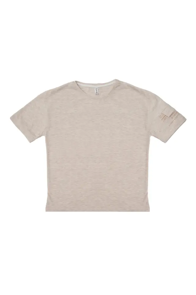 T-Shirt Kid Μονόχρωμο σε 2 Χρώματα Μπεζ