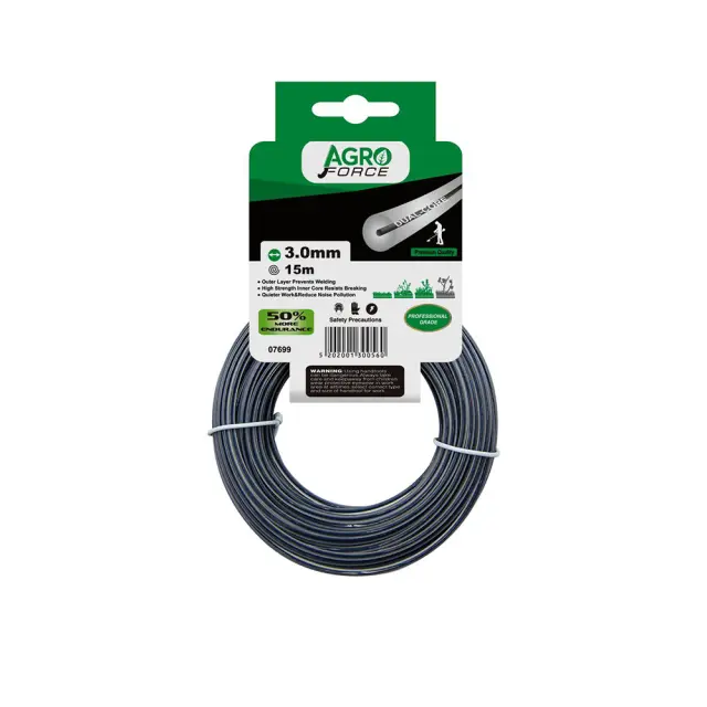 Μεσινέζα Agroforce Στρογγυλή Διπλή 3,0 mm 15m
