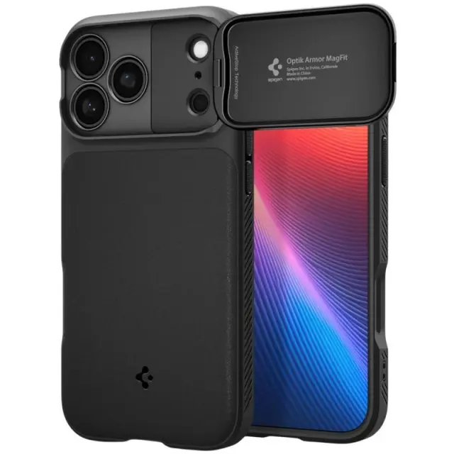 Θήκη TPU Spigen Apple iPhone 18 Pro/ 17 Pro Optik Armor Μαύρο N71783