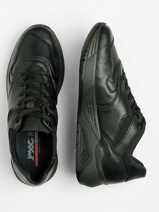 Imac Sneakers Ανδρικό δέρμα Μαύρο IMA/203510 NERO - 42 3