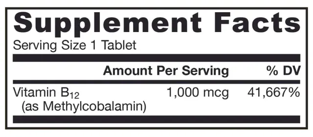 Jarrow Formulas Methyl B-12 1000 mcg 2