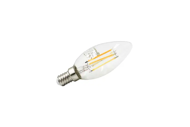 LED ΛΑΜΠΑ COG ΚΕΡΑΚΙ ΔΙΑΦΑΝΟ Ε14 4W 230V ΘΕΡΜΟ 2800K