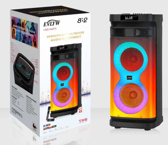 Φορητό ηχείο subwoofer με μικρόφωνο Karaoke - EV-8828 - 088286 2