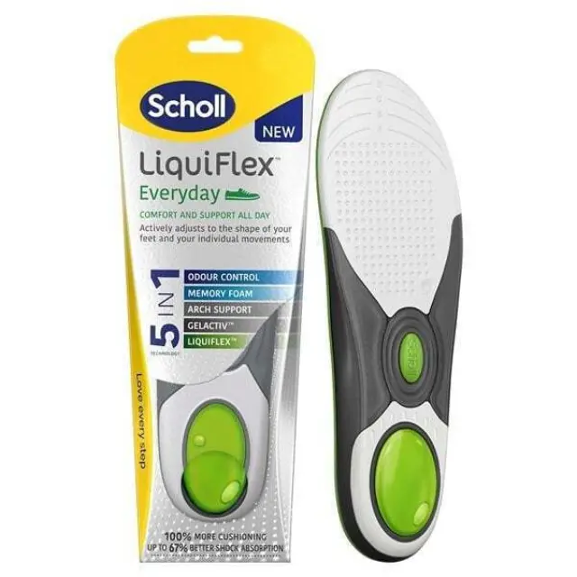 Scholl LiquiFlex EveryDay Πάτοι 5-σε-1 Τεχνολογία, 1 ζευγάρι