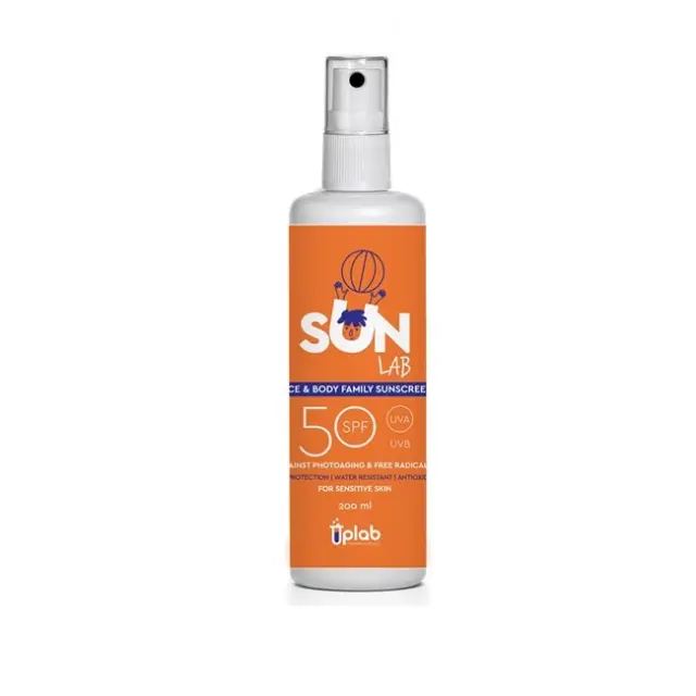 Uplab SunLab Αντηλιακό Σπρέι Προσώπου & Σώματος SPF50+ 200ml