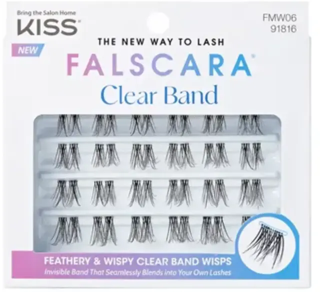 KISS Products Falscara False Eyelashes 24pc | Απόχρωση Clear