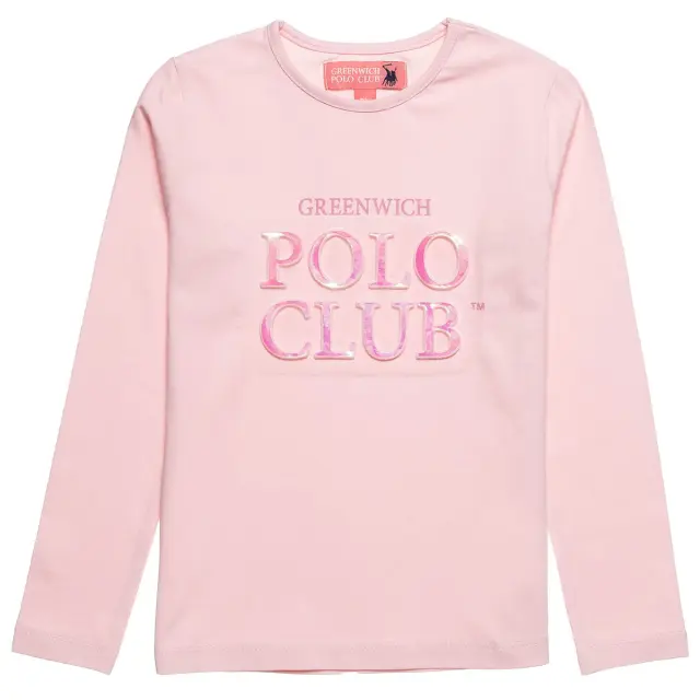 Μπλούζα Greenwich Polo Club με φουσκωτά γράμματα