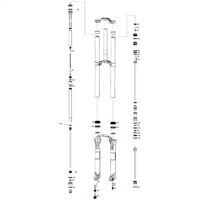 SERVICE KIT ROCKSHOX BOXXER WORLD CUP B1 FULL SERVICE SOLO AIR