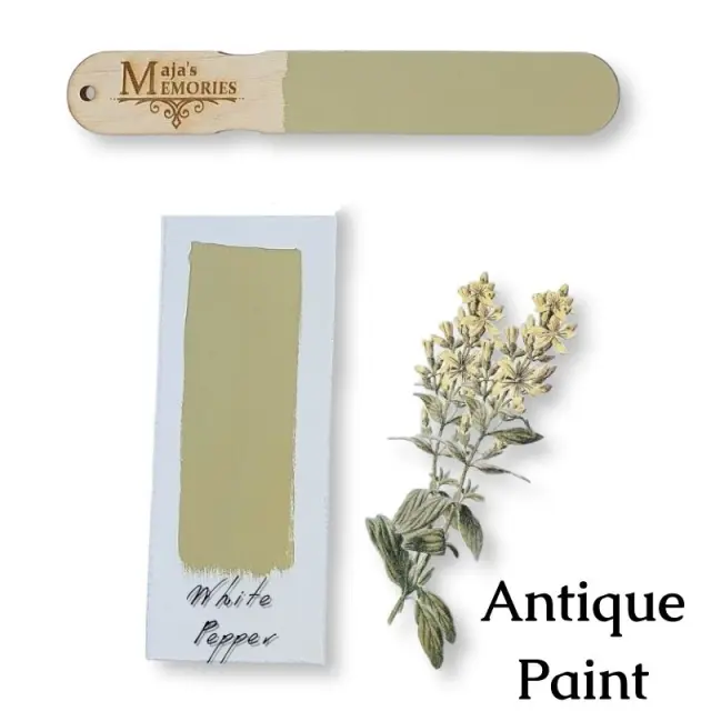 Χρώμα-εφέ πατίνας Antique Paint Maja's Memories, 150ml, White pepper