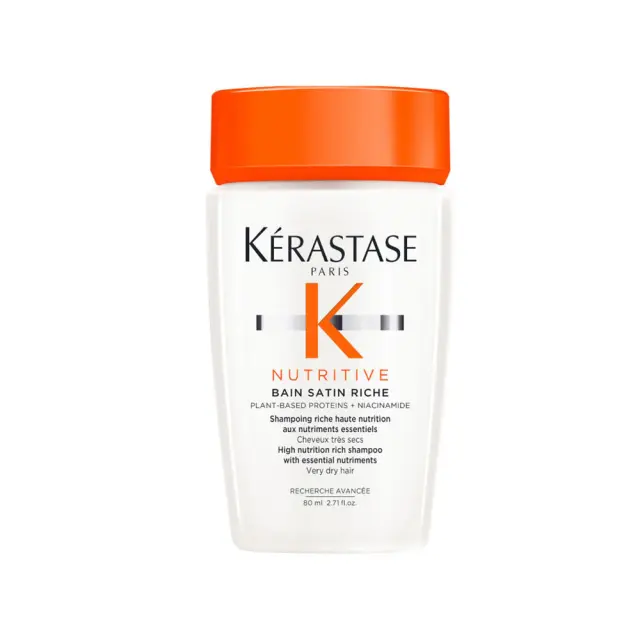 KERASTASE Nutritive Bain Satin Riche Σαμπουάν Αναδόμησης/Θρέψης & Ενυδάτωσης για Ξηρά Μαλλιά Μαλλιά 80ml