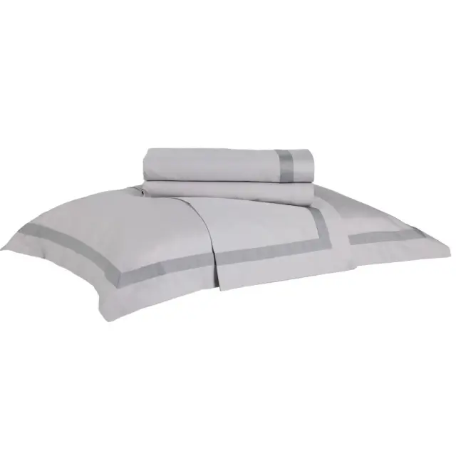 Σετ Σεντόνια 250x270 King Size Executive Das Home 1698 Grey Χωρίς Λάστιχο100% Βαμβακοσατέν 3