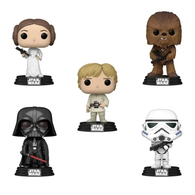 Φιγούρες Funko Pop! Movies: Star Wars - Luke, Leia Organa, Chewbacca, Darth Vader & Stormtrooper 5τμχ 3