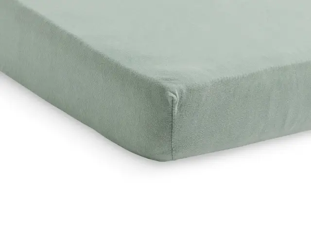 Σεντόνι Ζέρσεϊ με Λάστιχο Ash Green (70x140cm) - Jollein