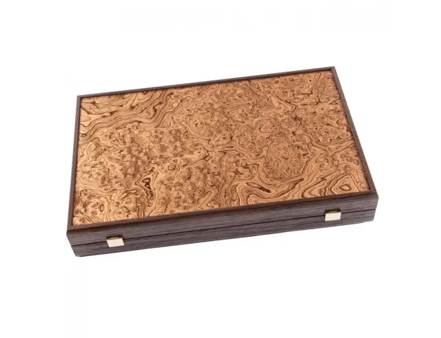 Σετ Χειροποίητο Τάβλι Premium Walnut Burl Manopoulos από Ξύλο με διαστάσεις 30x20cmBJJ3 2