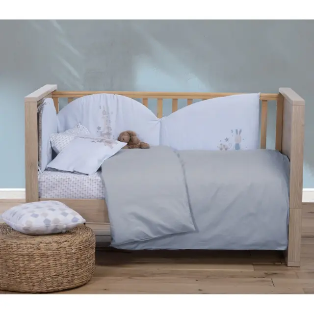 Παπλωματοθήκη Βρεφική 110x150 Nef-Nef Homeware Basic SILVER GREY