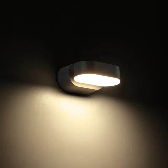 LED SMD WALL LUMINAIRE 7W 320LM 100° 230V AC 3.000K DARK GREY CRI80 IP54 30.000HRS / LG1681G 2