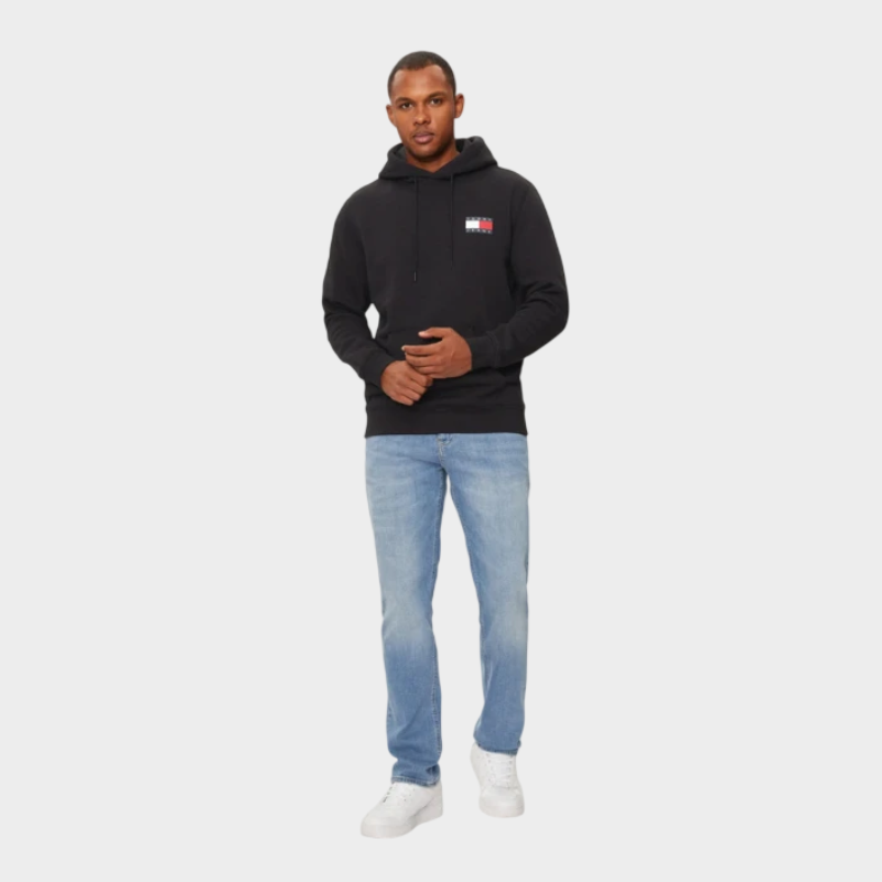 Tommy Hilfiger - Ανδρικό Φούτερ Essential DM0DM20738-BDS Μαύρο - 3XL