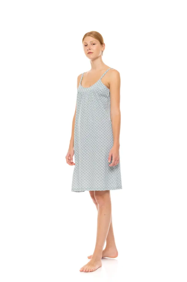 S1475 - Type - NIGHTGOWN FOREST GREEN GEO - M 3