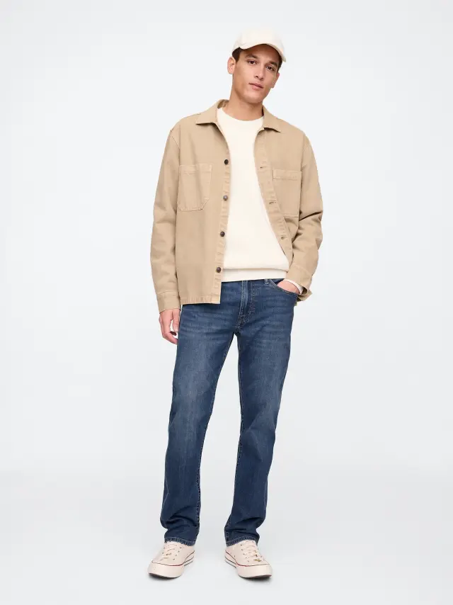 Straight Τζιν Παντελόνι medium wash