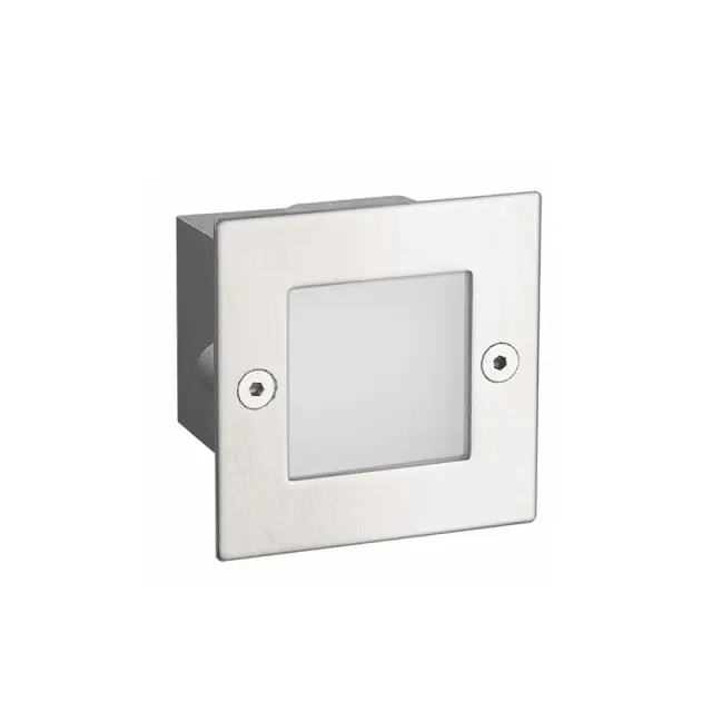 LED STEP LUMINAIRE 70X70 NM 2W 3000K 90Lm 230V IP54 RA80 / PAS230NMS