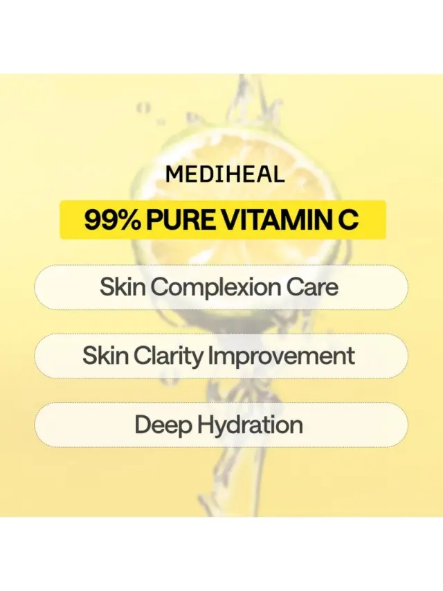 Mediheal Vitamin C Essential Mask Clear Toning - Μάσκα λάμψης με βιταμίνη C και λιποσώματα 2