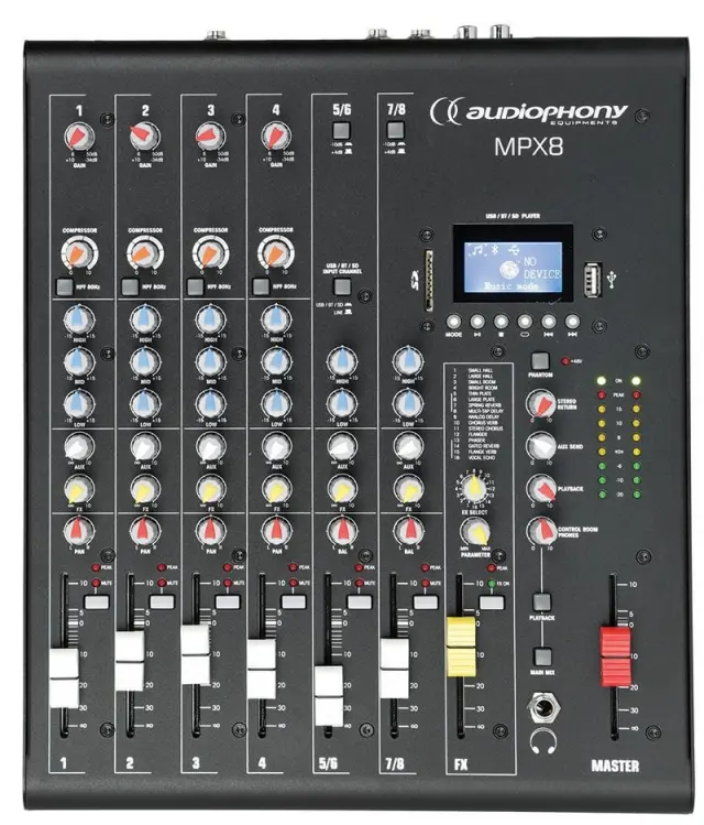 AUDIOPHONY MPX8 ΚΟΝΣΟΛΑ ΗΧΟΥ