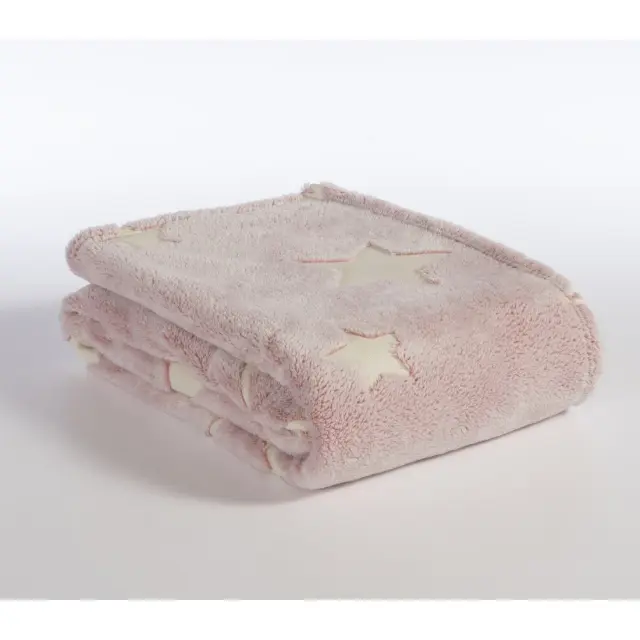 Βρεφική Κουβέρτα Fleece Κούνιας 110Χ150 Nef-Nef Homeware Starlight Pink