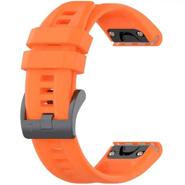 Techsuit® Λουράκι Σιλικόνης για Fenix 5/ 5 Plus/ 6/ 6 Pro/ 7 /7 Pro/ 8 (47mm)-Πορτοκαλί