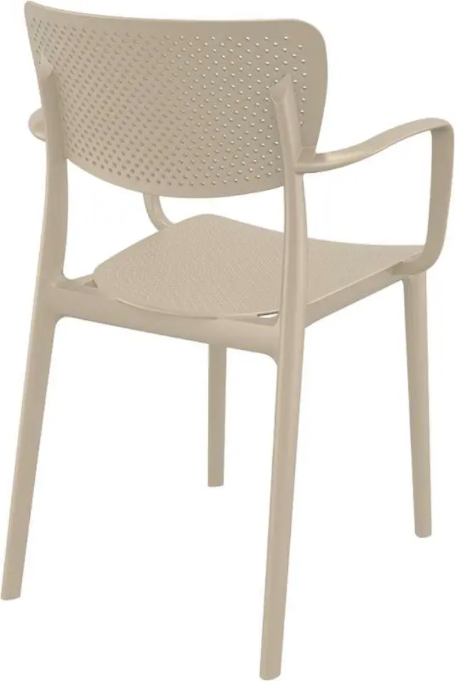 Πολυθρόνα Στοιβαζόμενη LOFT Dove Grey PP 54x53x82cm 2