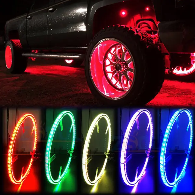 Rgb led δαχτυλίδι τροχού με APP - 15 4 τμχ ΟΕΜ 3