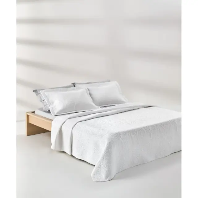 Σετ Κουβερλί Υπέρδιπλο 3 Τεμαχίων Kentia Maldive White 230x250