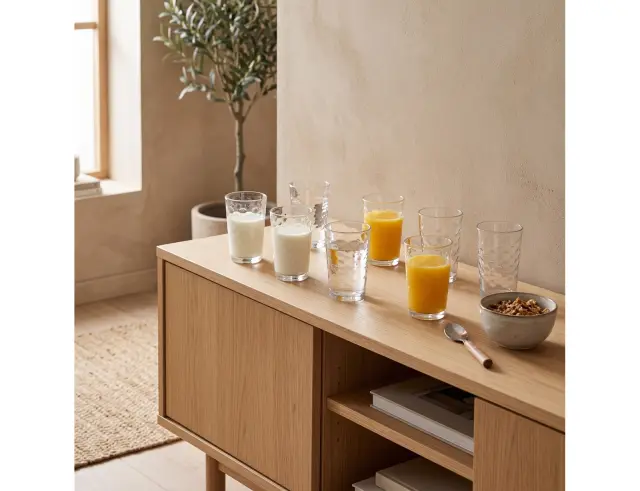 Σετ Γυάλινα Ποτήρια Excellent Houseware με χωρητικότητα 200ml - 8 τεμάχια YE5000570