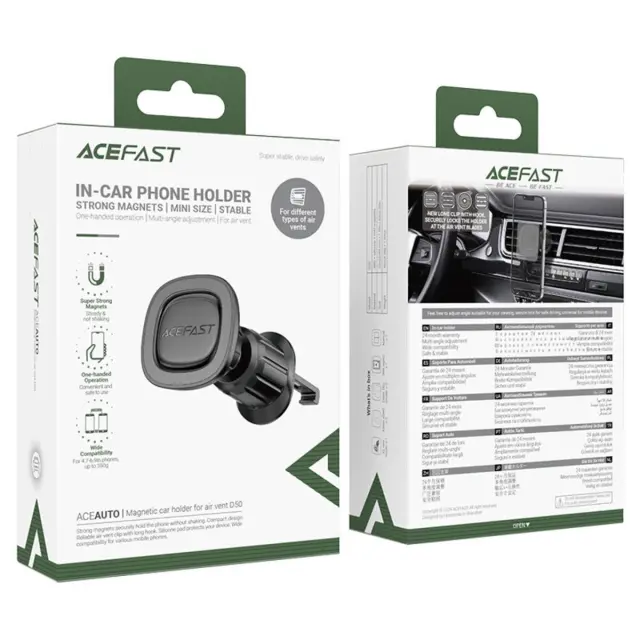 Acefast® D50 Μαγνητική Βάση Κινητού για το Αεραγωγό- Black 2