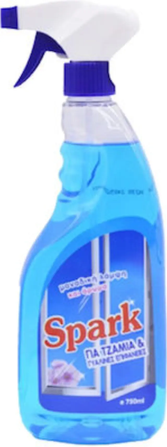 Spark Καθαριστικό Spray Τζαμιών Μπλε 750ml