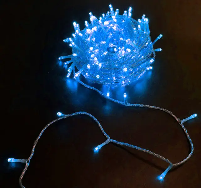 200 ΜΙΝΙ LED ΠΡΟΓΡΑΜΜΑ+ΣΤΑΘΕΡΑ ΔΙΑΦΑΝΟ ΚΑΛΩΔΙΟ ΜΠΛΕ IP44