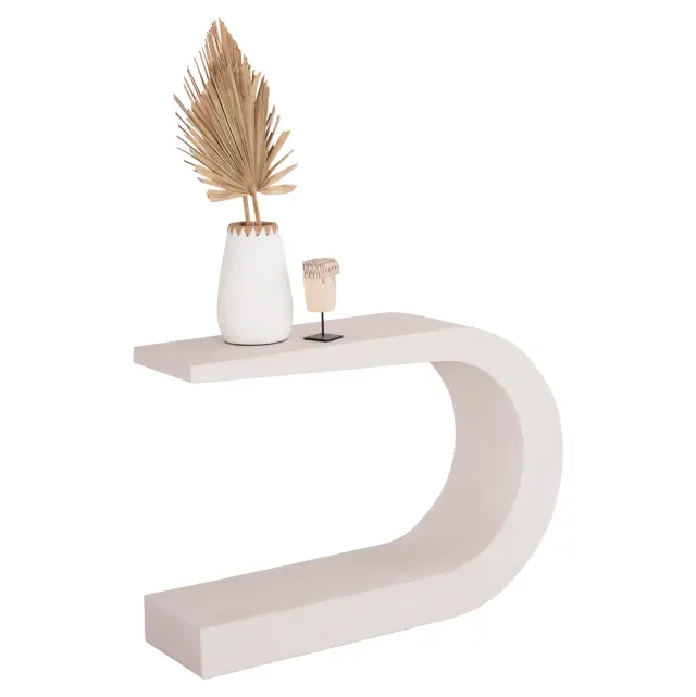 Κονσόλα σειρά Santorini MDF σε υπόλευκο χρώμα 110x30x70 εκ.