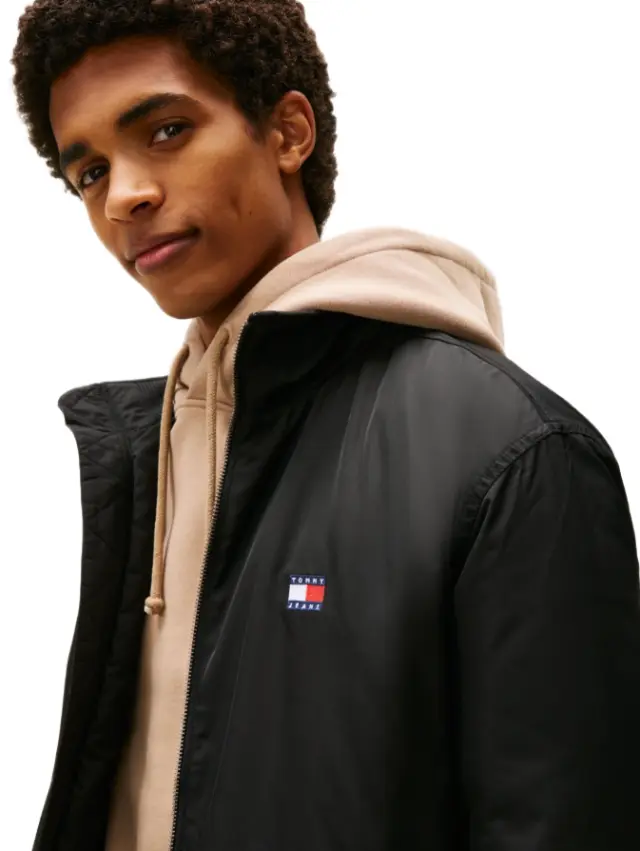 Tommy Hilfiger - Ανδρικό Μπουφάν Th Puffer Padded Water Repelled DM0DM21936-BDS Μαύρο 2