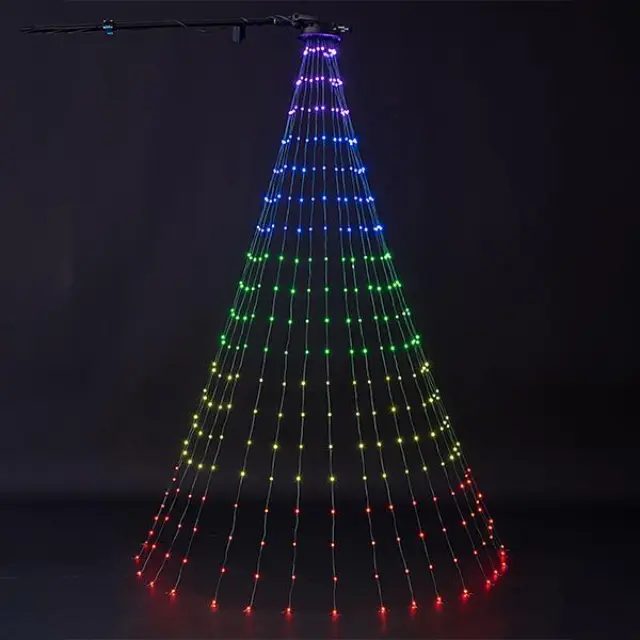252 Smart LED Χταπόδι Με Πρόγραμμα Μετασχηματιστή 31V Πράσινο Καλώδιο Πολύχρωμο Φως