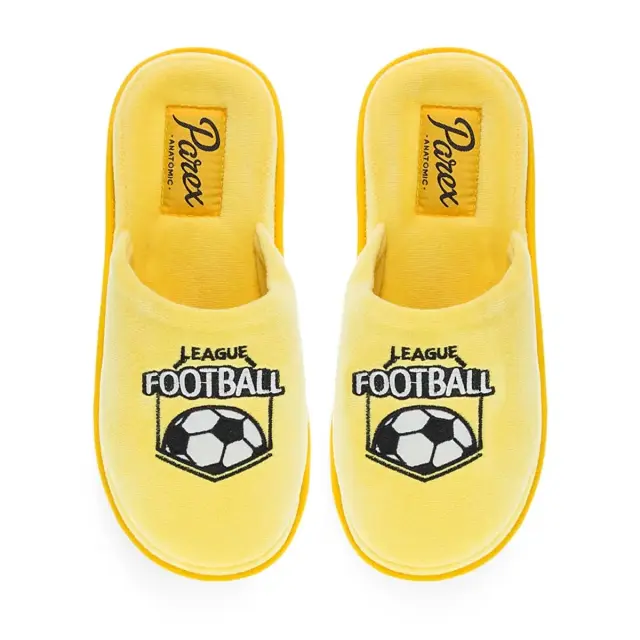 Parex Ανδρικές Παντόφλες Σπιτιού Football League, Χρώμα Κίτρινο