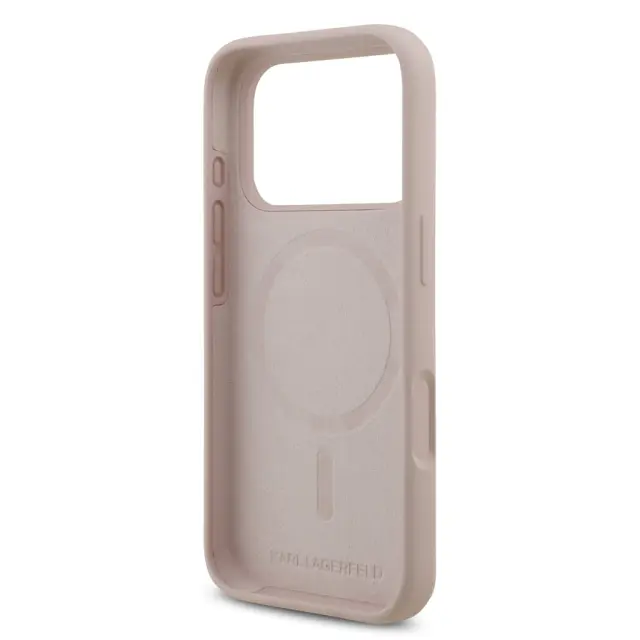 Θήκη Σιλικόνης Karl Lagerfeld Apple iPhone 18 Pro/ 17 Pro Magsafe Ring Karl & Choupette Ροζ N69355 3