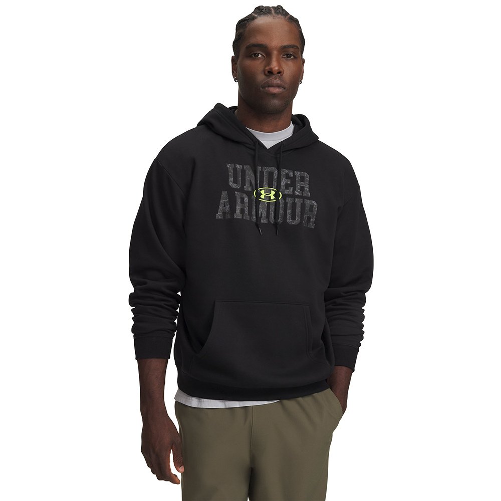 Under Armour Men's Rival Fleece Camo Fill Hoodie Μαύρο 6017022-008 (Under Armour) - Large
