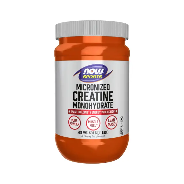 Now Foods Creatine Monohydrate Micronized Powder 500g – Μικρονιζέ Μονοϋδρική Κρεατίνη σε Σκόνη