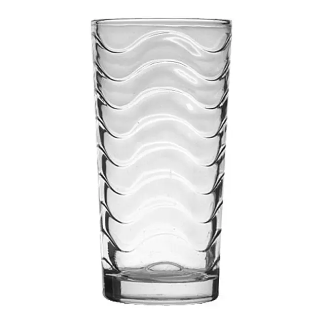 Ποτήρι Νερού Κυκνος-Water Σχέδιο Κύμα Σετ 6Τμχ 260ml 66x130mm