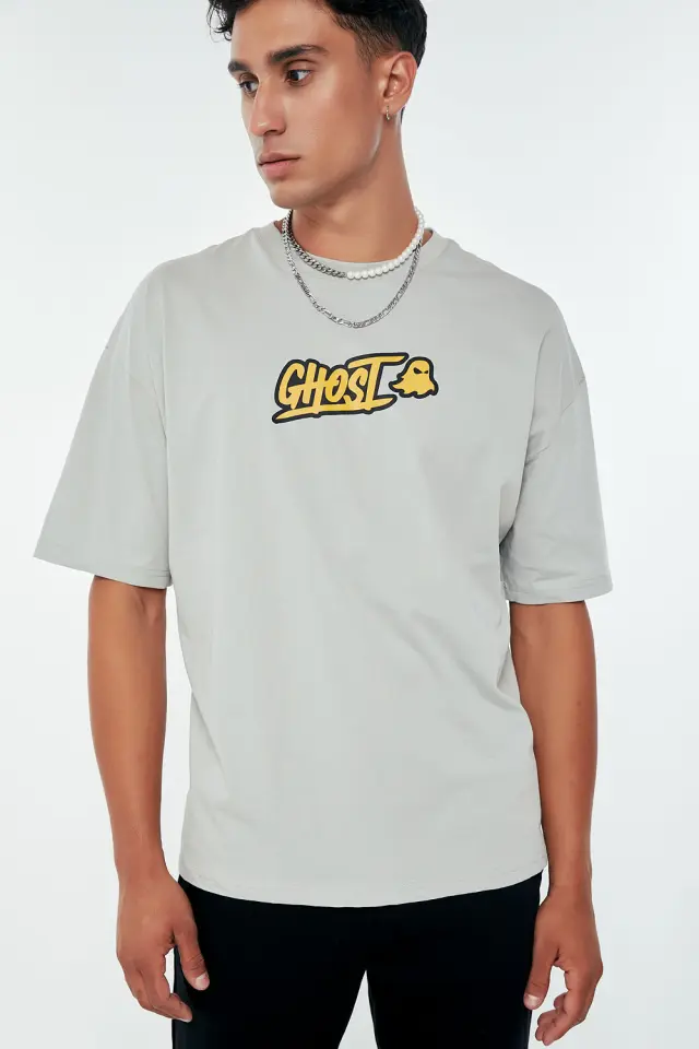 T-Shirt Ghost Γκρι