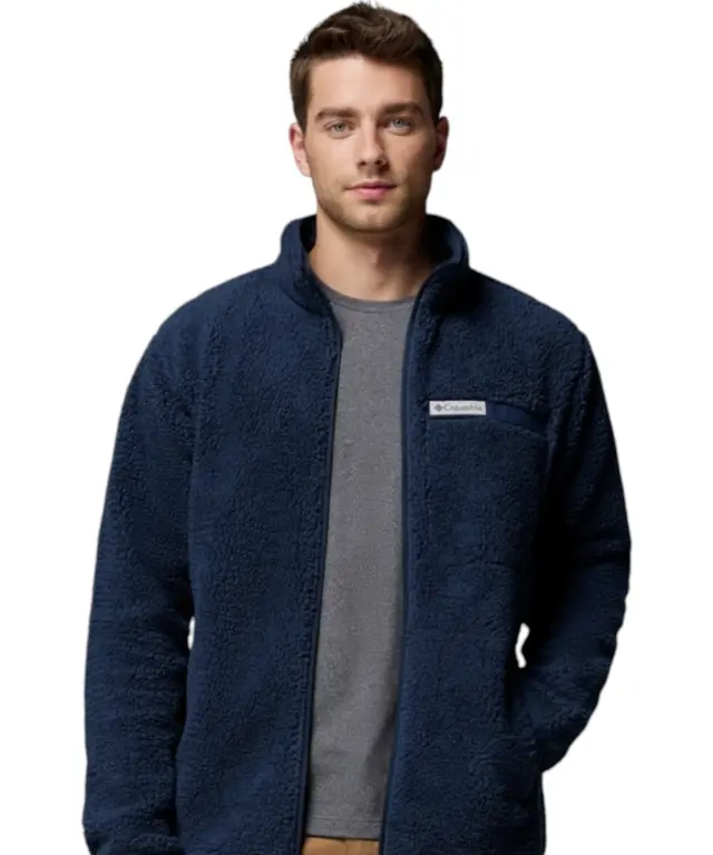 Columbia - Ανδρική Ζακέτα με Φερμουάρ Rugged Ridge High Pile 2135481-464 Μπλε - S