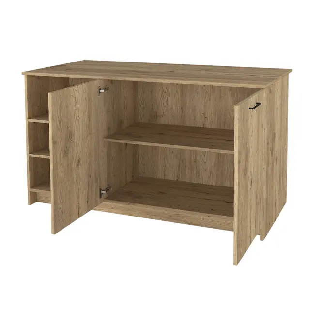 Τραπέζι - Πάγκος κουζίνας Peres Megapap χρώμα sepet oak 150x70x91,8εκ. 3