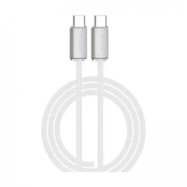 Καλώδιο Σύνδεσης USB 2.0 Devia EC688 Woven USB C σε USB C PD 60W 1.5m Extreme Λευκό N64890 2