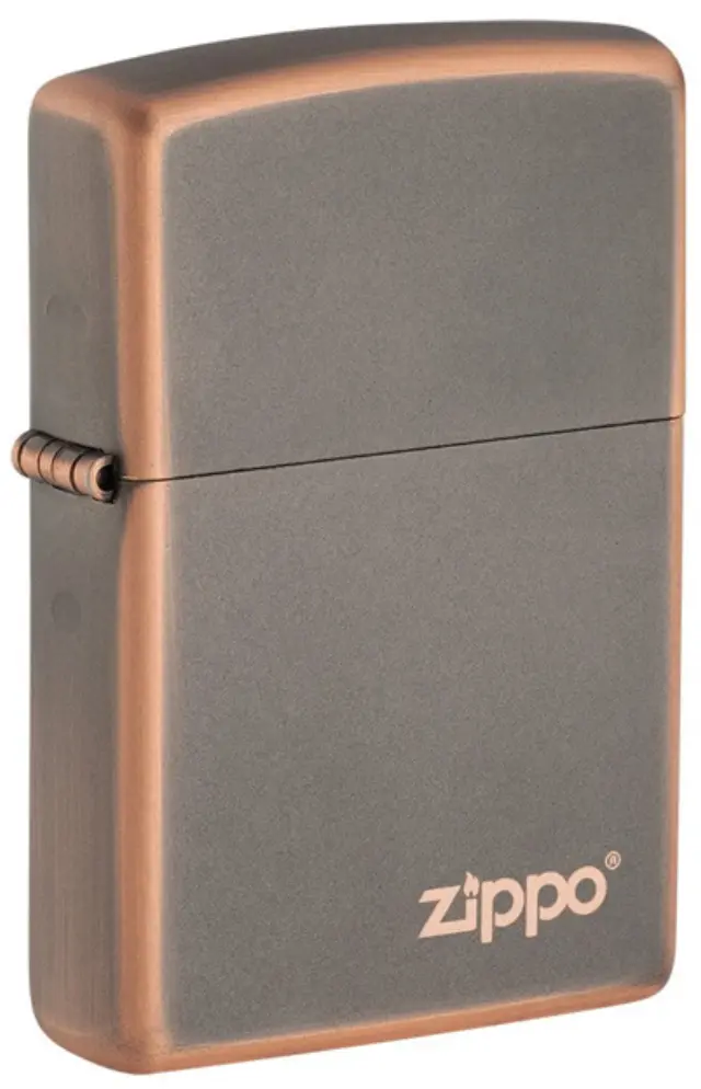 ZIPPO Αναπτήρας - 49839ZL Rustic Bronze με Λογότυπο Zippo