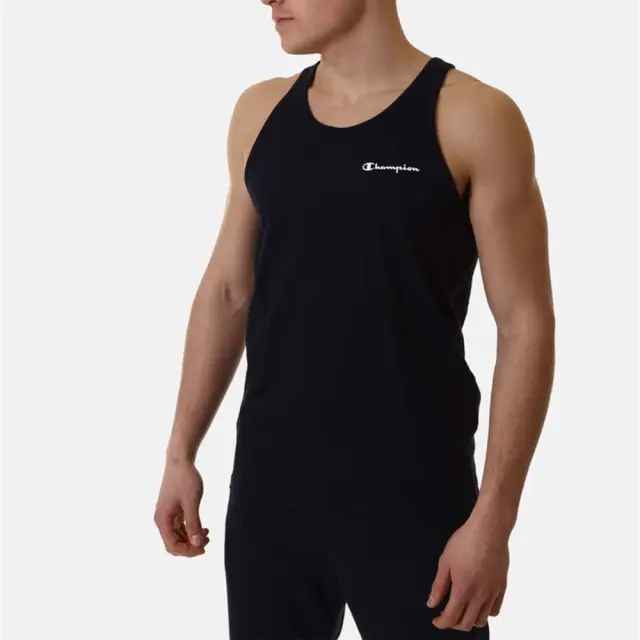 Champion Men's Standard Fit Chest Logo Tank Μαύρο 222171-KK001 (Champion)