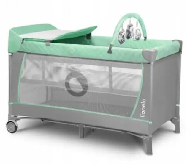 Lionelo Flower Παρκοκρέβατο Green 5902581658784